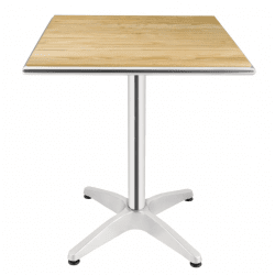 Table bistrot carrée frêne, aluminium (L)600 mm – product_manufacturer | product_category_name