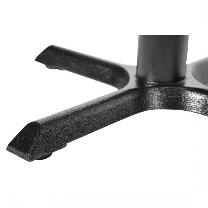 Pied de table pré-percé (H)720 mm en fonte noir, à assembler – product_manufacturer | product_category_name