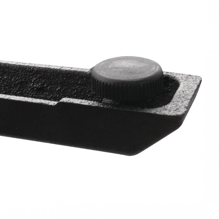 Pied de table pré-percé (H)720 mm en fonte noir, à assembler – product_manufacturer | product_category_name