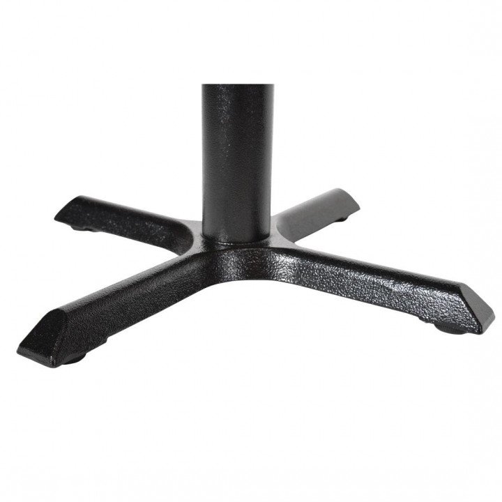 Pied de table pré-percé (H)720 mm en fonte noir, à assembler – product_manufacturer | product_category_name