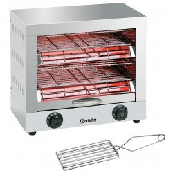 Appareil inox quartz à toaster & gratiner 2 niveaux, 3000 W, 220 V - MONO Bartscher Toasters