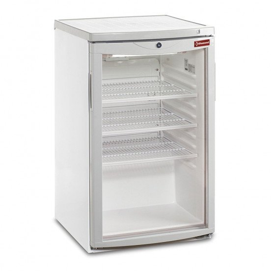 Réfrigérateur distributeur - 110 litres - 1 porte - Argent