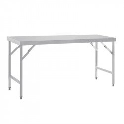 Table inox pliante (L)1800 x (P)600 x (H)900 mm VOGUE Tables inox
