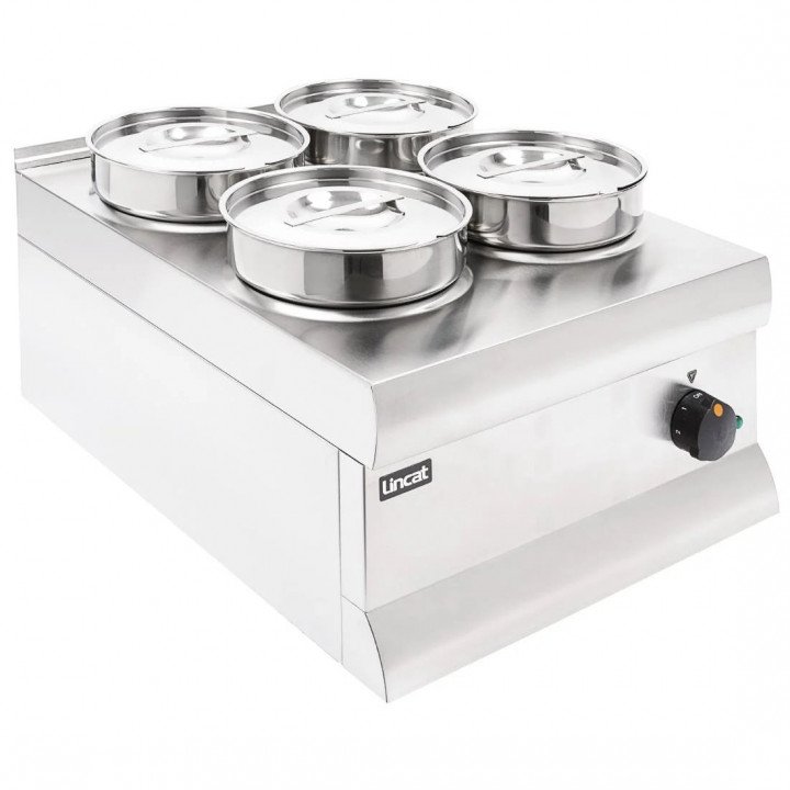 Bain-marie électrique PRO 4 pots de 4,5 Litres, couvercles inclus, inox brossé, 750 W, 220 V - MONO – product_manufacturer | ...