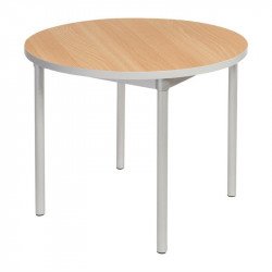 Table d'intérieur ronde (Ø)900 x (H)710 mm, effet hêtre japonais, GOPAK GOPAK Tables