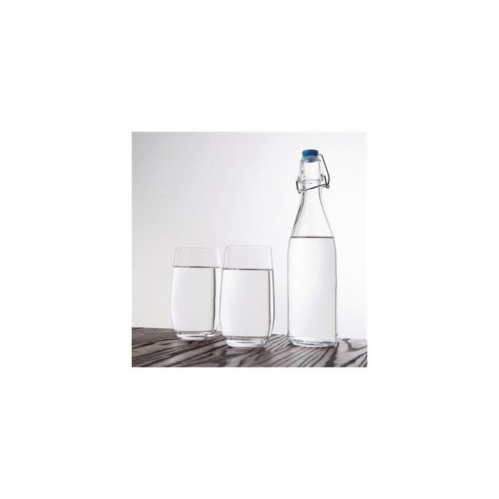 3 Bouteilles En Verre Vintage 1 Litre Avec Bouchon Mécanique - Idéales Pour Eau, Huile, Vin Et Jus