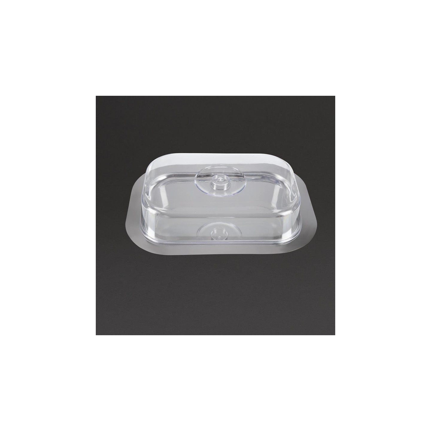 Plateau Rectangulaire APS avec Couvercle – Inox Poli & LURAN® Transparent