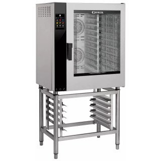 Four mixte 10 niveaux GN 1/1 et 600 x 400 mm, vapeur par injection, lavage automatique, ferrage à droite – product_manufactur...