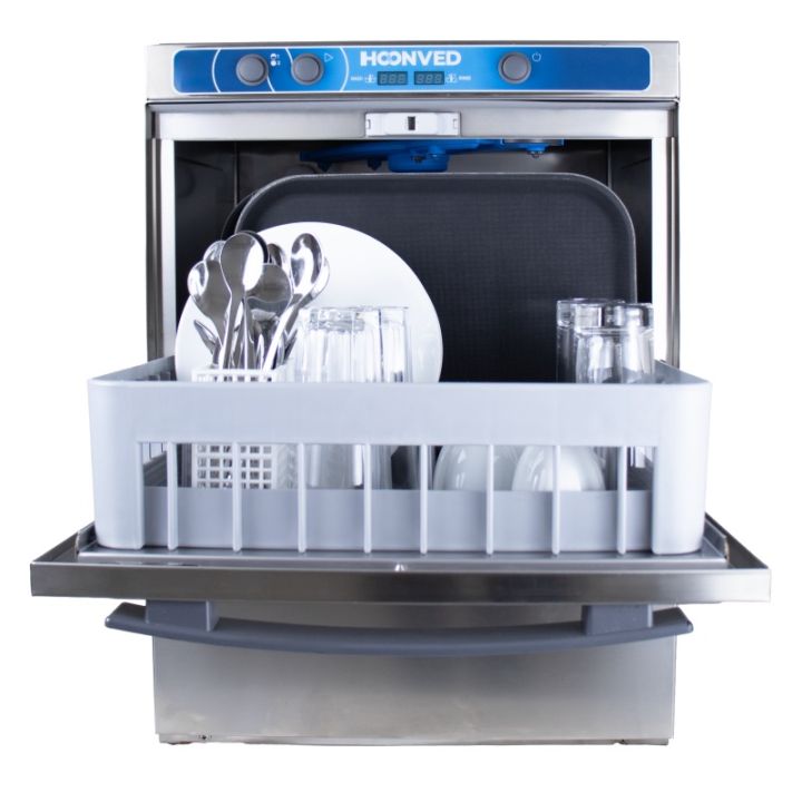 Lave-verres / lave-vaisselle HOONVED HY400+ paniers 400 x 400 mm avec pompe de vidange
