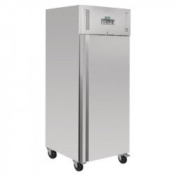 Réfrigérateur PRO 1 porte tout inox 650 litres Tropicalisé POLAR Armoires positives (+1°C+6°C)