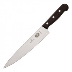 Couteau inox de chef (L)203 mm, manche en bois noir VICTORINOX Couteaux Chef