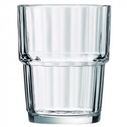 Lot De 6 Verres à Cocktail En Verre Trempé 'New York' - 25 Cl, Design Rétro, Résistants (lave-vaisselle)