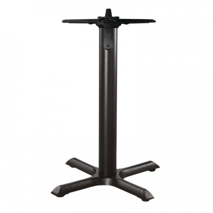 Pied de table pré-percé (H)720 mm en fonte noir, à assembler – product_manufacturer | product_category_name