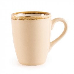 Lot de 6 mugs 340 ml en porcelaine, beige sable OLYMPIA Mugs