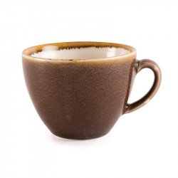 Lot de 6 tasses à café 230 ml, en porcelaine marron écorce OLYMPIA Tasses