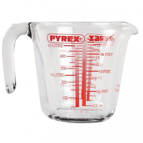 Mesure en verre graduée 500 ml PYREX